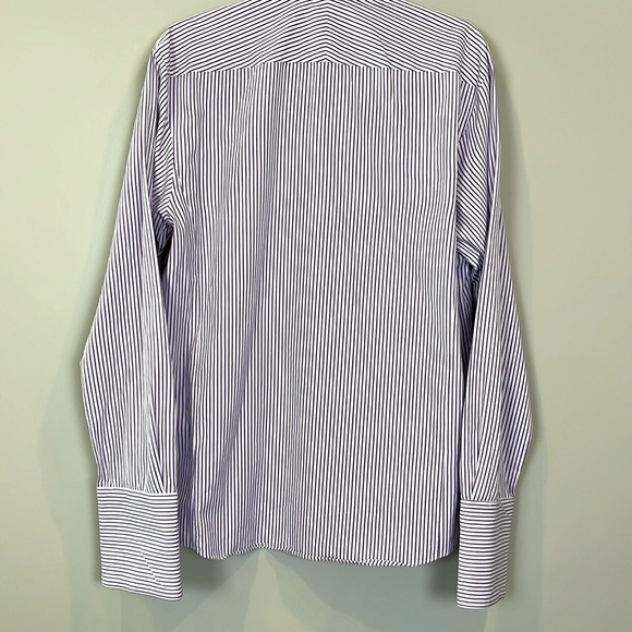 Thomas Pink Men Slim Fit 100% Cotton Dress Button Down French Cuff Shirt 15.5 - Picture 3 of 11